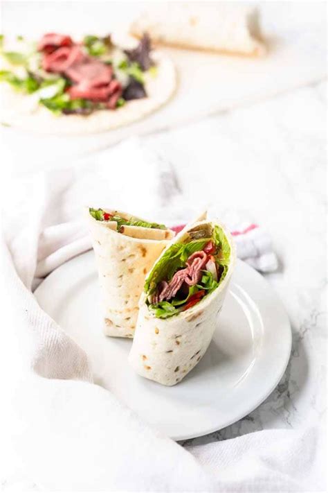 How To Make Roast Beef Wraps - The Tortilla Channel