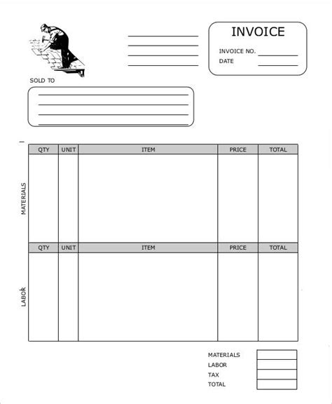 9+ Roofing Invoice Templates - Free Word, PDF Format Download