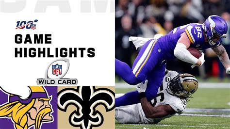 Vikings vs. Saints Wild Card Round Highlights | NFL 2019 Playoffs - YouTube