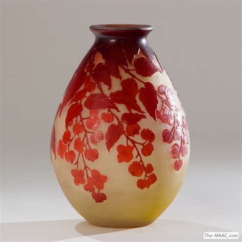 Glass Vase by Emile Galle - Manhattan Art and Antiques Center