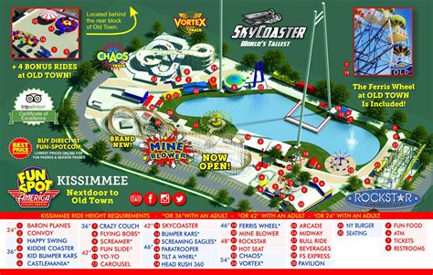 Kissimmee Theme Park Map | Fun Spot Kissimmee Map