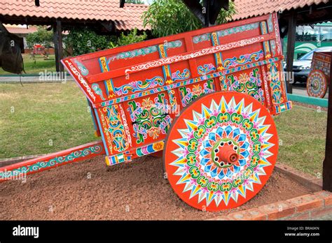 Carretas are elaborately painted oxcarts in the city of Sarchi Norte ...