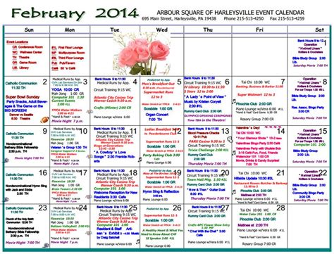 Check out our February Calendar of Events! | Event calendar, February calendar, Event