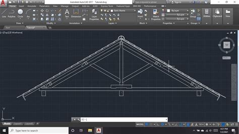 Cara Membuat Detail Kuda-Kuda Kayu di AutoCAD | Free Model - YouTube