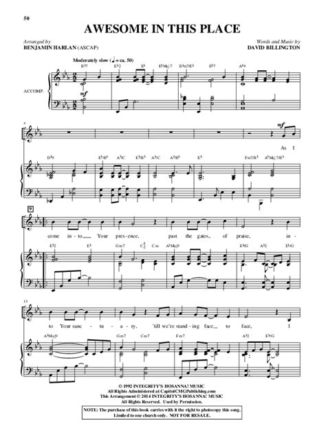 Awesome In This Place (Choral Anthem SATB) Sheet Music PDF (Alfred ...