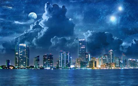 Tokyo Moon At Night Wallpaper Desktop Wallpaper