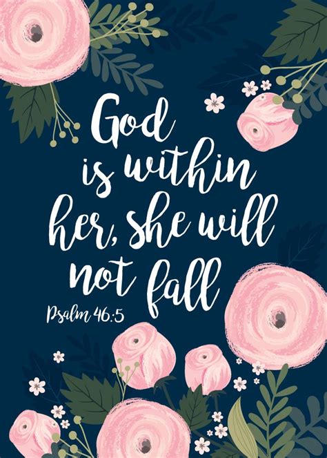 God is within her, she will not fall – Psalm 46:5 – Seeds of Faith