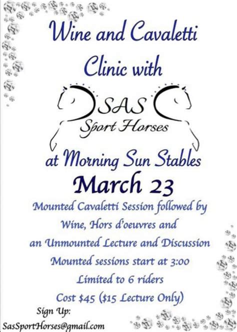 Events - Morning Sun Stables