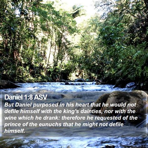 Daniel 1:8 ASV Bible Verse Pictures