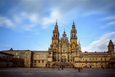 Santiago de compostela cathedral containing santiago, compostela, and | Architecture Stock ...