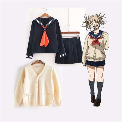 Costumes, Reenactment, Theatre My Hero Academia Boku no Hero Himiko Toga Anime Cosplay Costume ...