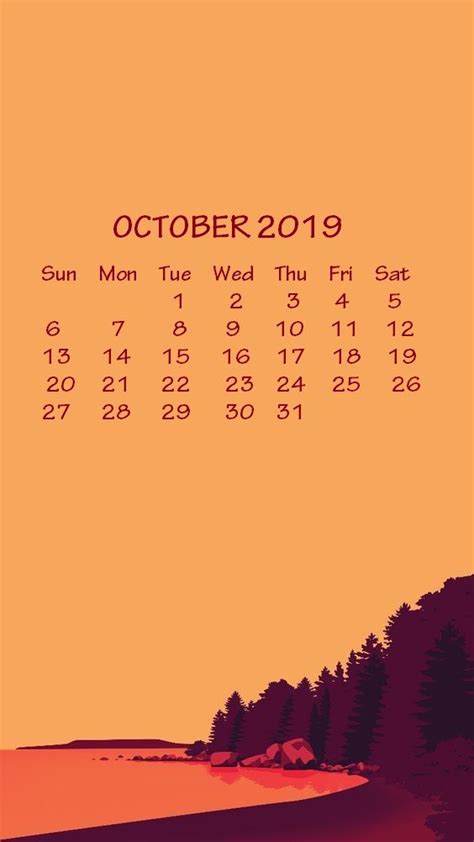 October 2019 desktop calendar wallpaper halloween - occupymokasin