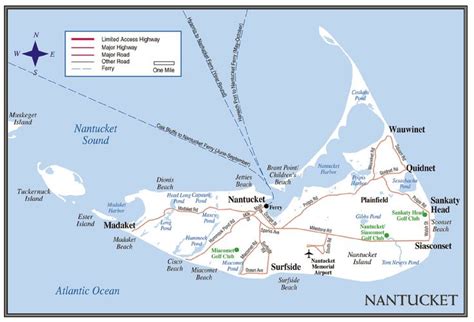 Nantucket, Nantucket map, Nantucket island