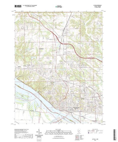 Alton Illinois US Topo Map – MyTopo Map Store