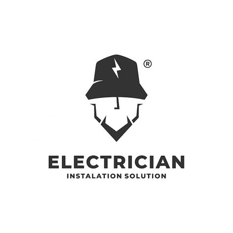 Premium Vector | Electrician logo concept