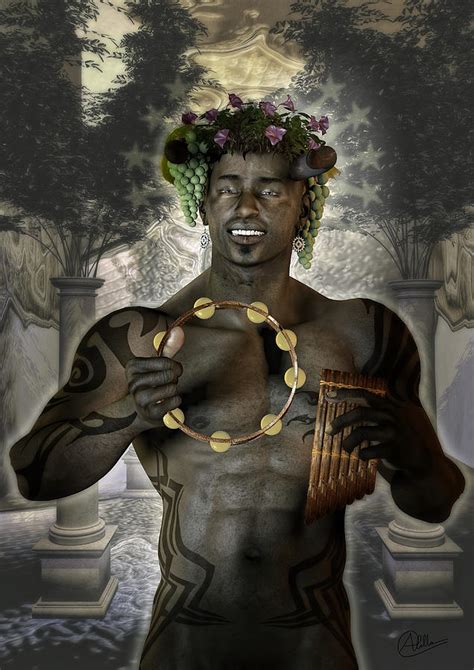 Dionysus god of grape Digital Art by Quim Abella - Pixels