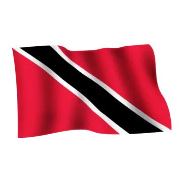 Trinidad And Tobago Waving A Flag On Transparent Background, Trinidad And Tobago Flag, Waving ...