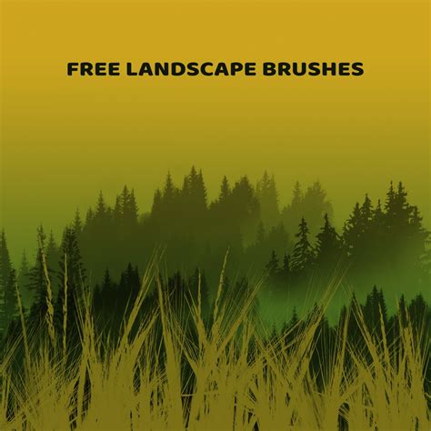 Landscape Brushes - Photoshop brushes