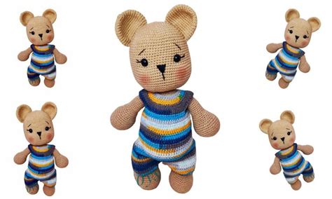 Amigurumi Teddy Bear Poffy Free Pattern - Amigurumi toys | Teddy bear ...