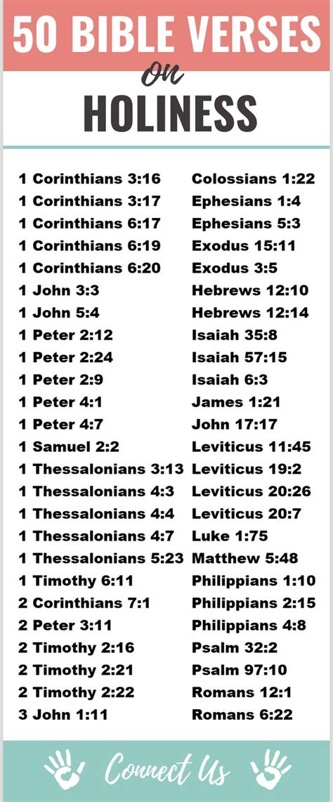 50 Powerful Bible Scriptures on Holiness