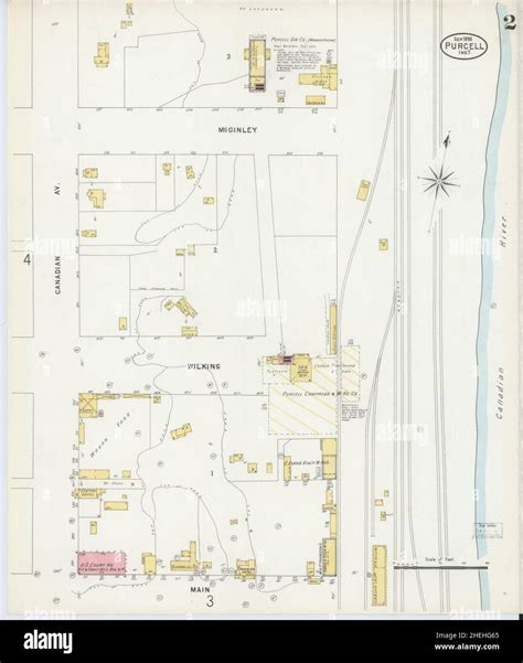 Purcell oklahoma map hi-res stock photography and images - Alamy