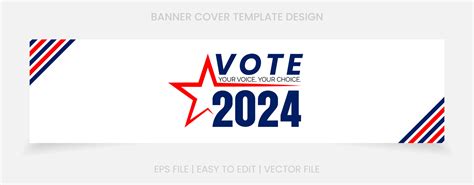 banner election template design cover social media 36169830 Vector Art ...