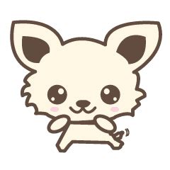 chihuahua "kawaii" stamp – LINE stickers | LINE STORE