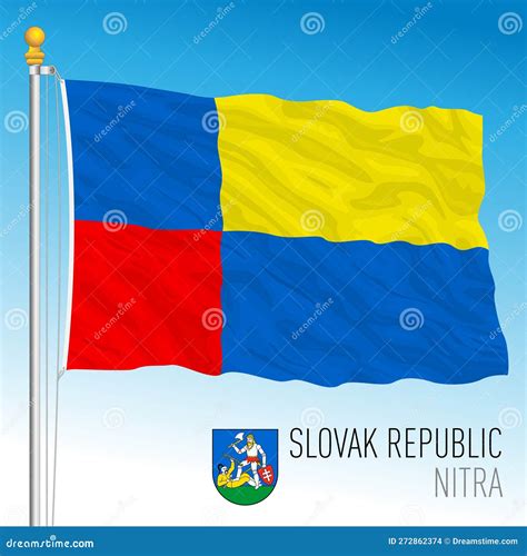 Nitra Region Regions Of Slovakia, Slovak Republic Map Vector Illustration, Scribble Sketch Nitra ...