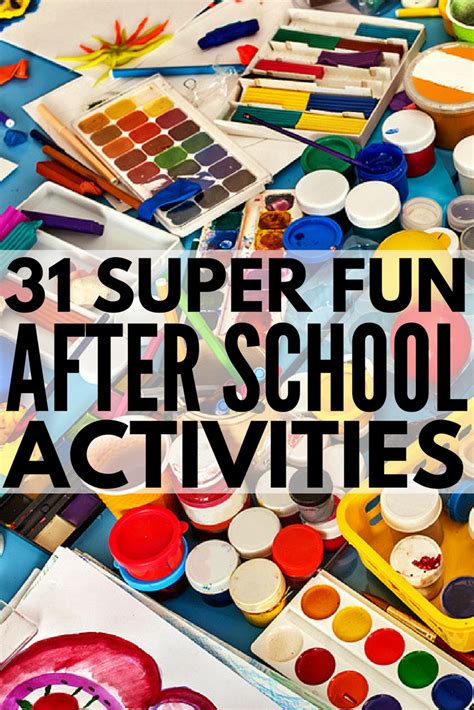 What to Do After School: 31 After School Activities for Kids | School ...