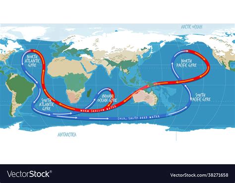 Pacific Ocean Currents Map