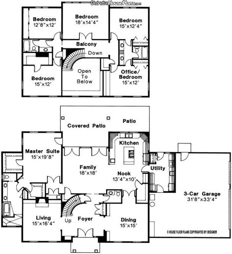 floor plan | Two story house plans, 6 bedroom house plans, House layout plans