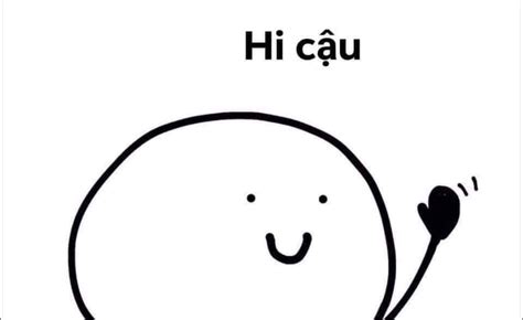 a black and white drawing of a cartoon character with the words hi cau above it