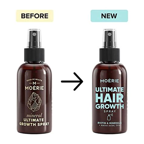 Moerie Ultimate Hair Growth Spray – For Longer, Thicker, Fuller Hair - with Biotin & Caffeine ...