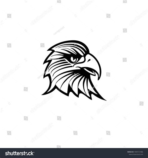 Hawk Head Symbol Logo Tattoo Design Stock Vector (Royalty Free ...