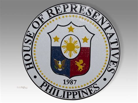 House of Representatives of the Philippines Seal Plaque Tail Shields & Flashes, Plaques & Seals ...