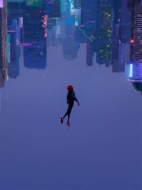 spiderman into the spiderverse falling | Tumblr | Spiderman upside down ...