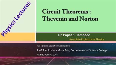 Circuit theorems|Analysis of Thevenin's and Norton's theorems with examples - YouTube