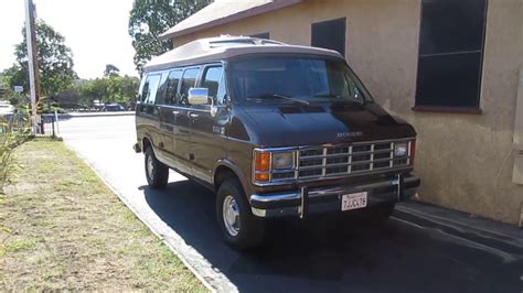 My new 1986 Dodge B250 Camper Van - YouTube