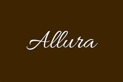 Allura | Fonts Shmonts