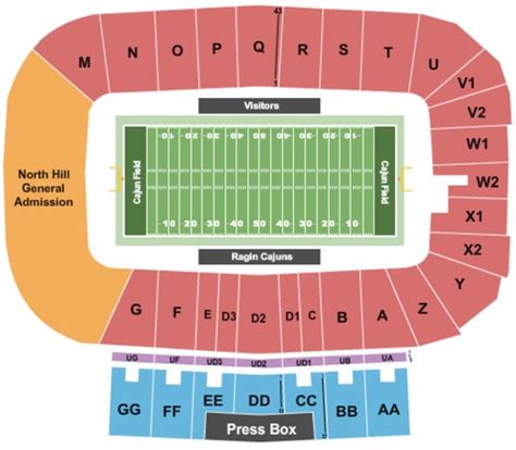 Cajun Field Tickets, Seating Charts and Schedule in Lafayette LA at StubPass!