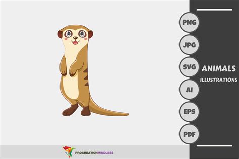 Alert Meerkat Graphic by ProcreationMindless · Creative Fabrica