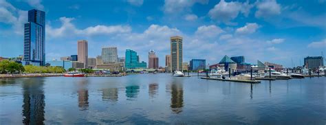 Panoramic view of Baltimore's Inner Harbor with City Skyli… | Flickr