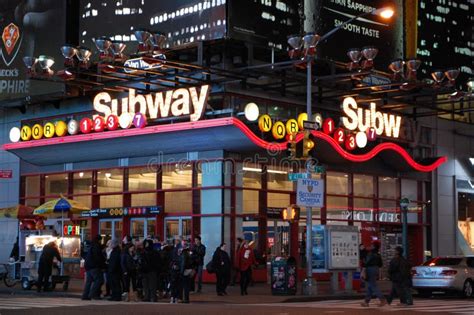 Times Square Subway Station Editorial Stock Image - Image of stop ...