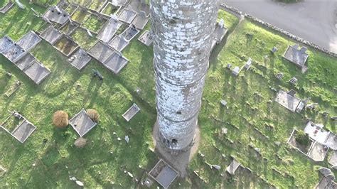 Ardmore round tower & St.Declans church aerial view. - YouTube