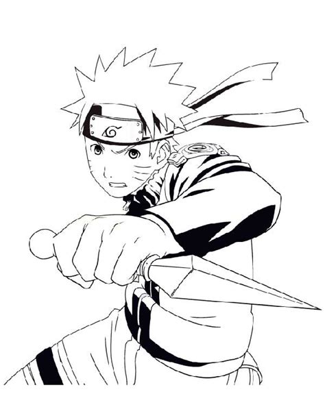 Naruto and Boruto coloring pages to download, print and color