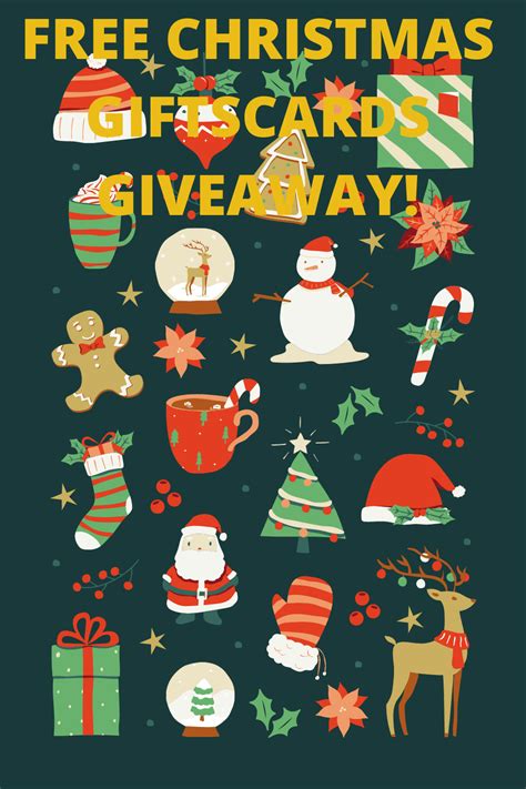 Free Christmas Gift cards Giveaway! (for US, UK & CA)