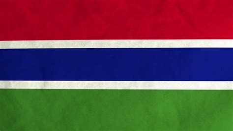 Gambia Flag Depicted Bright Paint Colors Stock Photo 1580407465 ...