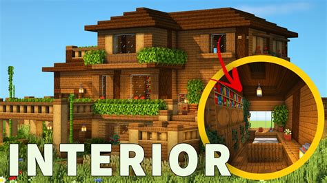 Minecraft: How to build a Large Wooden Mansion!!! (Interior Tutorial ...