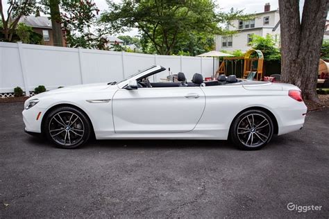 White BMW 640i convertible | Rent this location on Giggster