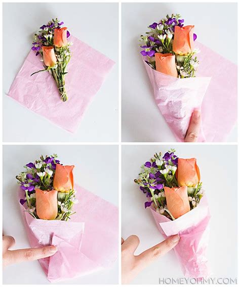 DIY Mini Flower Bouquets - Homey Oh My!